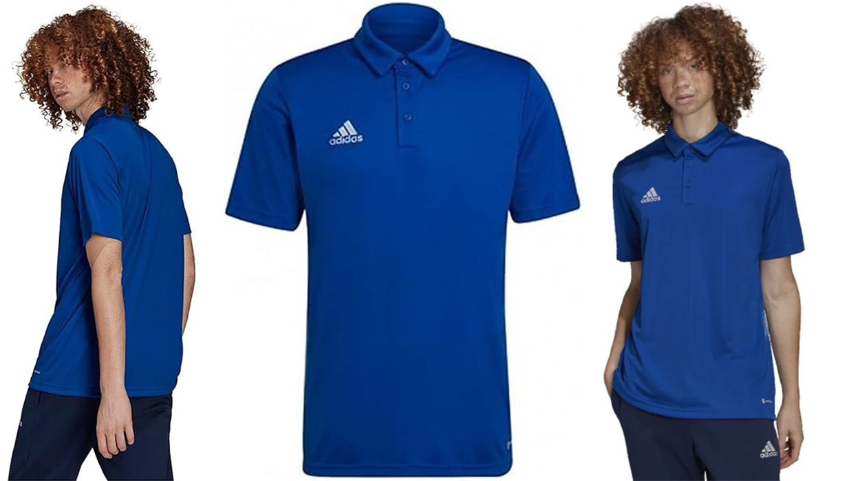Chollo Polo Adidas Entrada 22 en azul eléctrico para hombre por sólo 15,99€ (-36%)