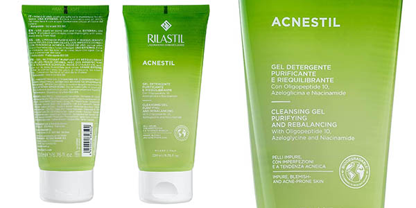 Chollo Gel Rilastil Acnestil para pieles grasas y con acné de 200 gramos por sólo 3,25€ (78% de descuento)