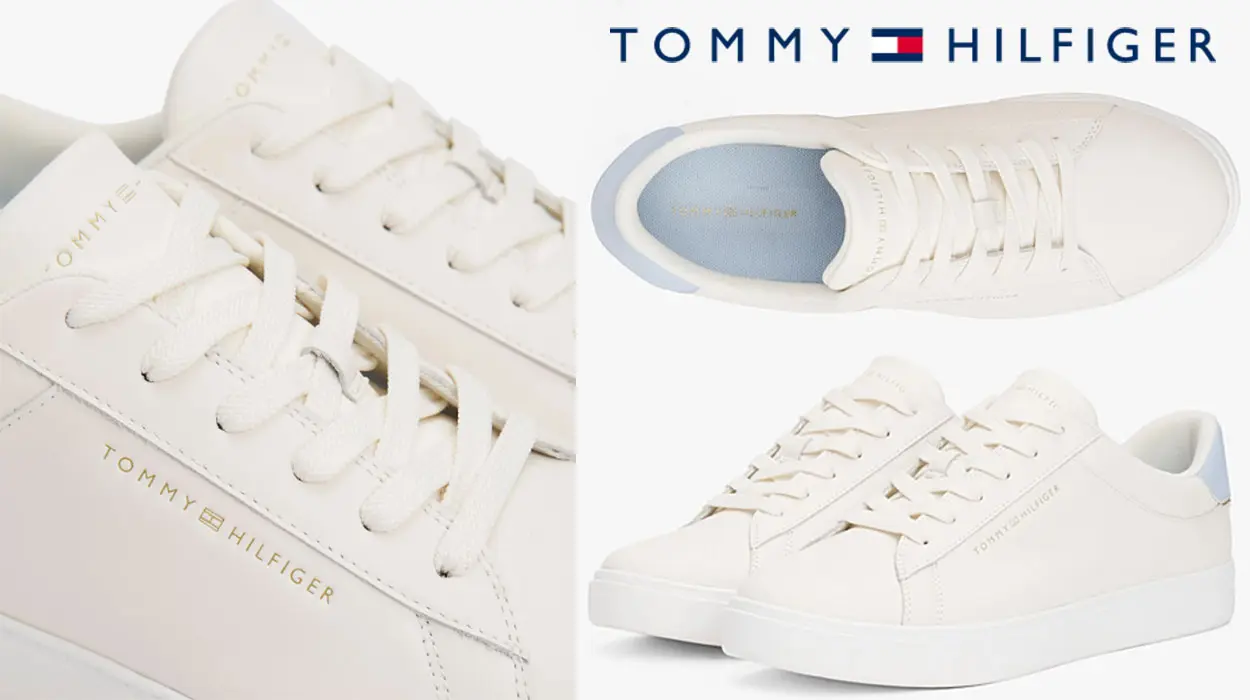 Estas zapatillas de piel Tommy Hilfiger para mujer son un TOP VENTAS y ahora están a mitad de precio en Amazon