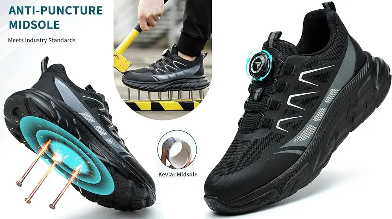 Chollo Zapatos de seguridad Raseary unisex con puntera de acero por sólo 38,35€ con envío gratis