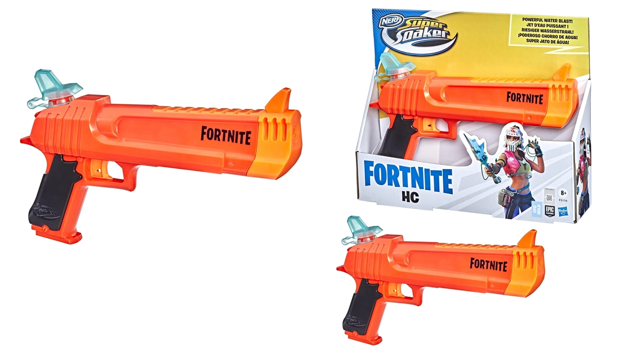 Chollo Lanzador de agua Nerf Super Soaker Fortnite HC por sólo 8€ (-50%)