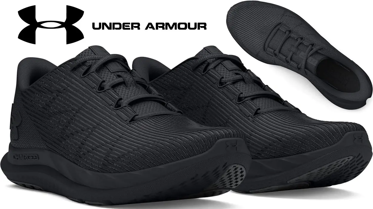 Corre más rápido que tu sombra con estas zapatillas Under Armour completamente negras a un precio arrollador