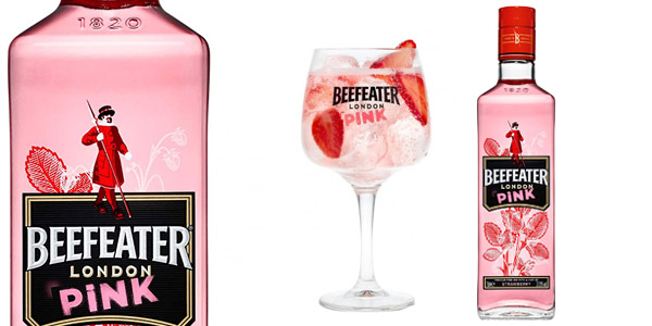Chollo Ginebra Rosa Beefeater Pink Premium de 700 ml por sólo 9,99€ (20% de descuento)