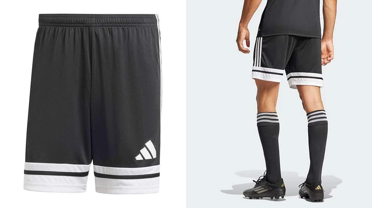 Entrena cómodo con este pantalón corto Adidas Squadra 25 de secado rápido a un precio arrollador