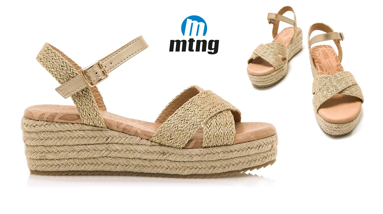 Chollo Sandalias de cuña MTNG Lita para mujer por sólo 23,99€ (-48%)