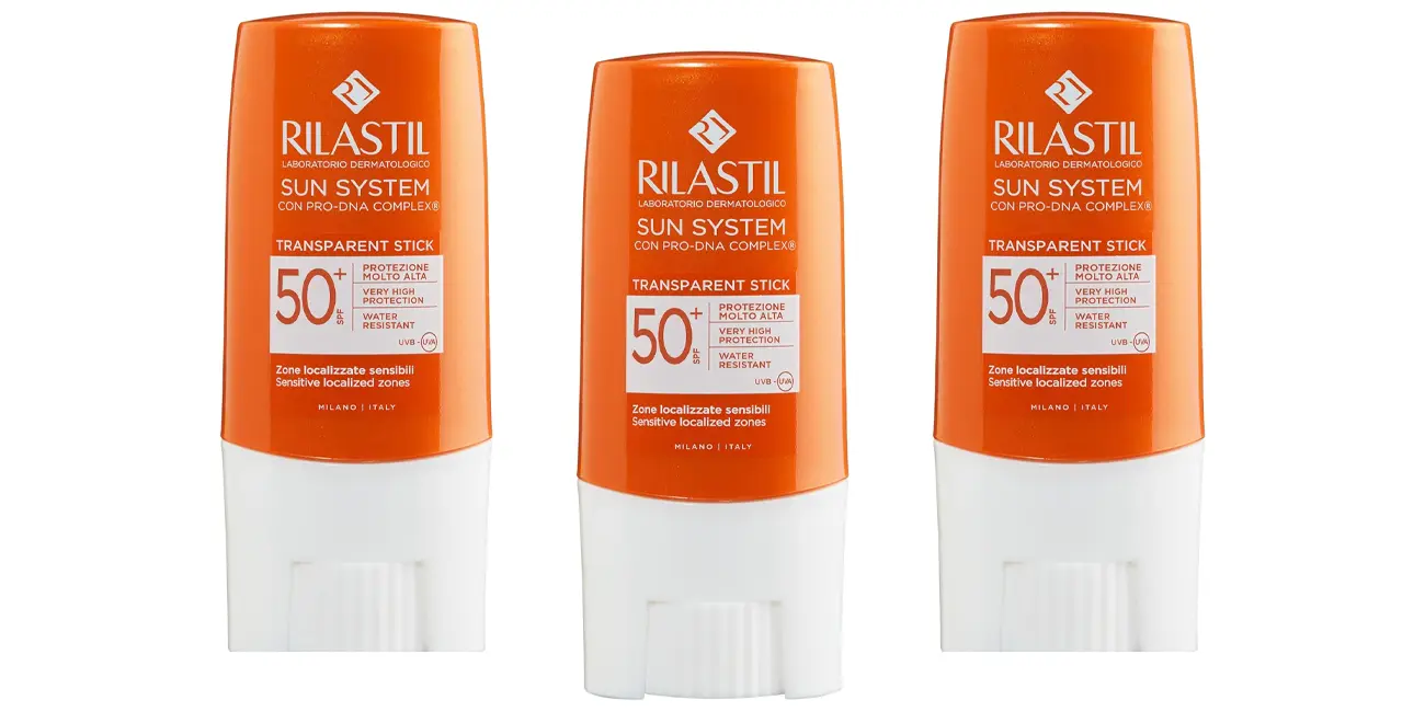 Chollo Pack 3x Protector solar Rilastil Sun System SPF 50+ en stick por sólo 13,78€ con promoción 3×2 de Amazon