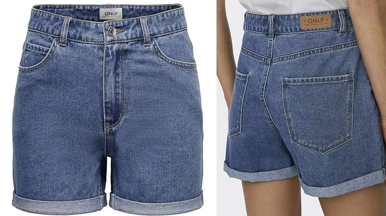 Chollo Shorts vaqueros Only Onlvega de cintura alta para mujer por sólo 13,99€ (-30%)