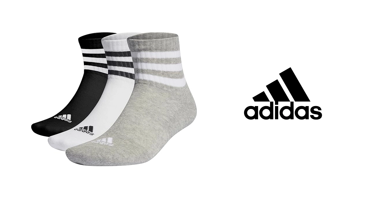 Los míticos calcetines Adidas 3-Stripes, ahora muy rebajados en Amazon (2,65€ el par)