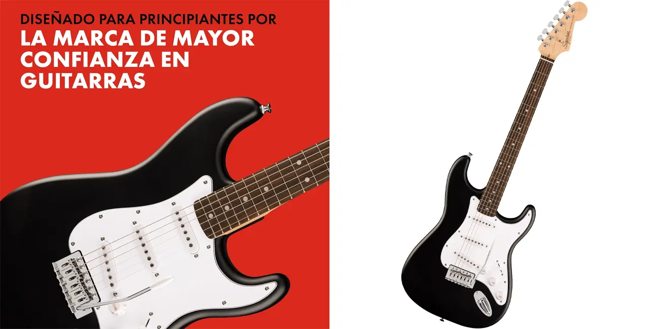 Chollo Guitarra eléctrica Fender Squier Debut Series por sólo 134,99€ con envío gratis (-13%)