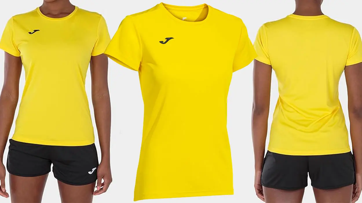 Chollo Camiseta Joma Combi amarilla para mujer por sólo 5,99€ (-48%)