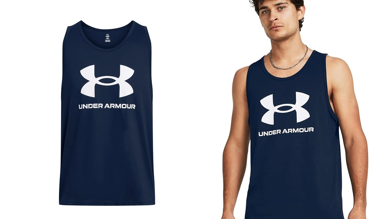 Chollo Camiseta sin mangas Under Armour UA Sportstyle Logo Tank para hombre por sólo 17,97€ (-40%)
