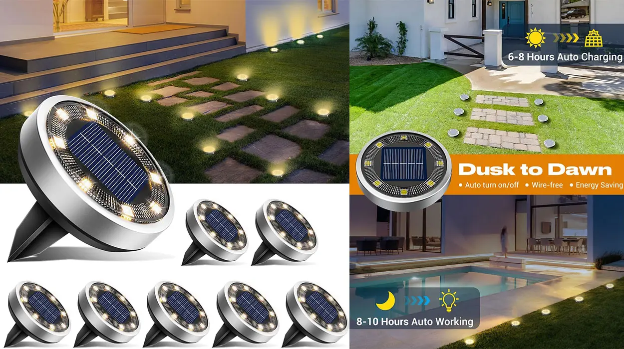 Ilumina tu jardín por 4 duros con este pack de 8 luces solares LED para el suelo