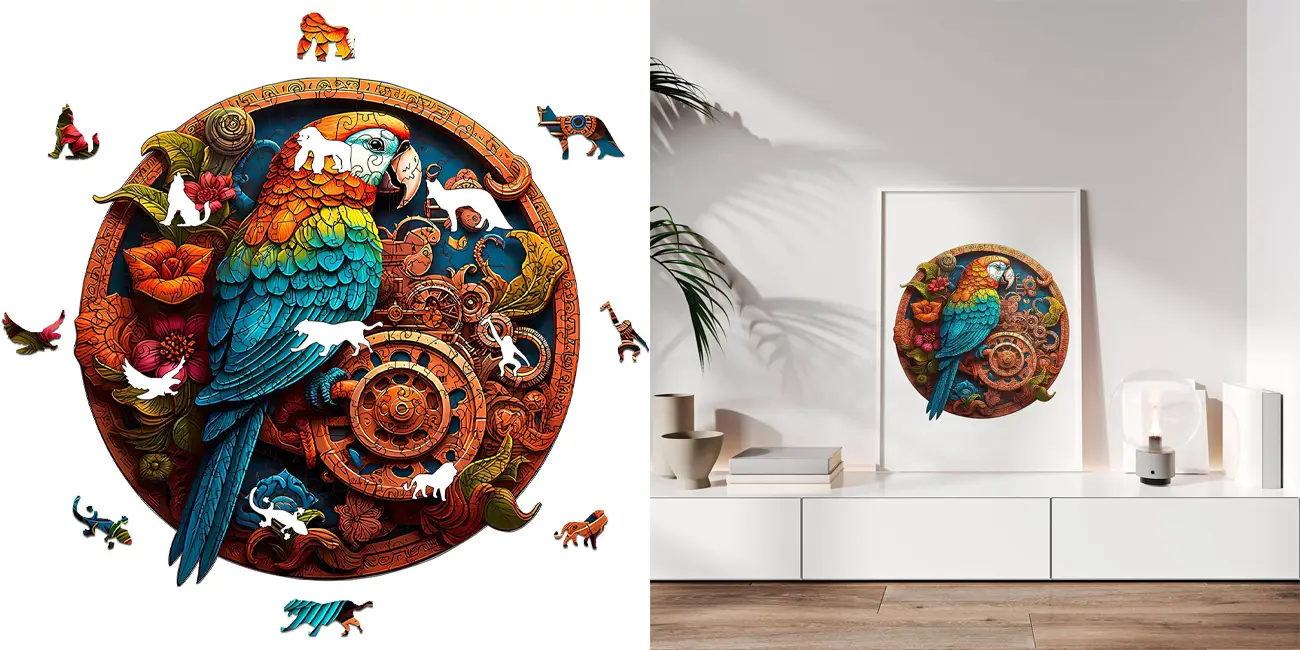 Chollo Puzle de madera Homewit de 200 piezas con diseño de animales por sólo 9,70€ (-46%)