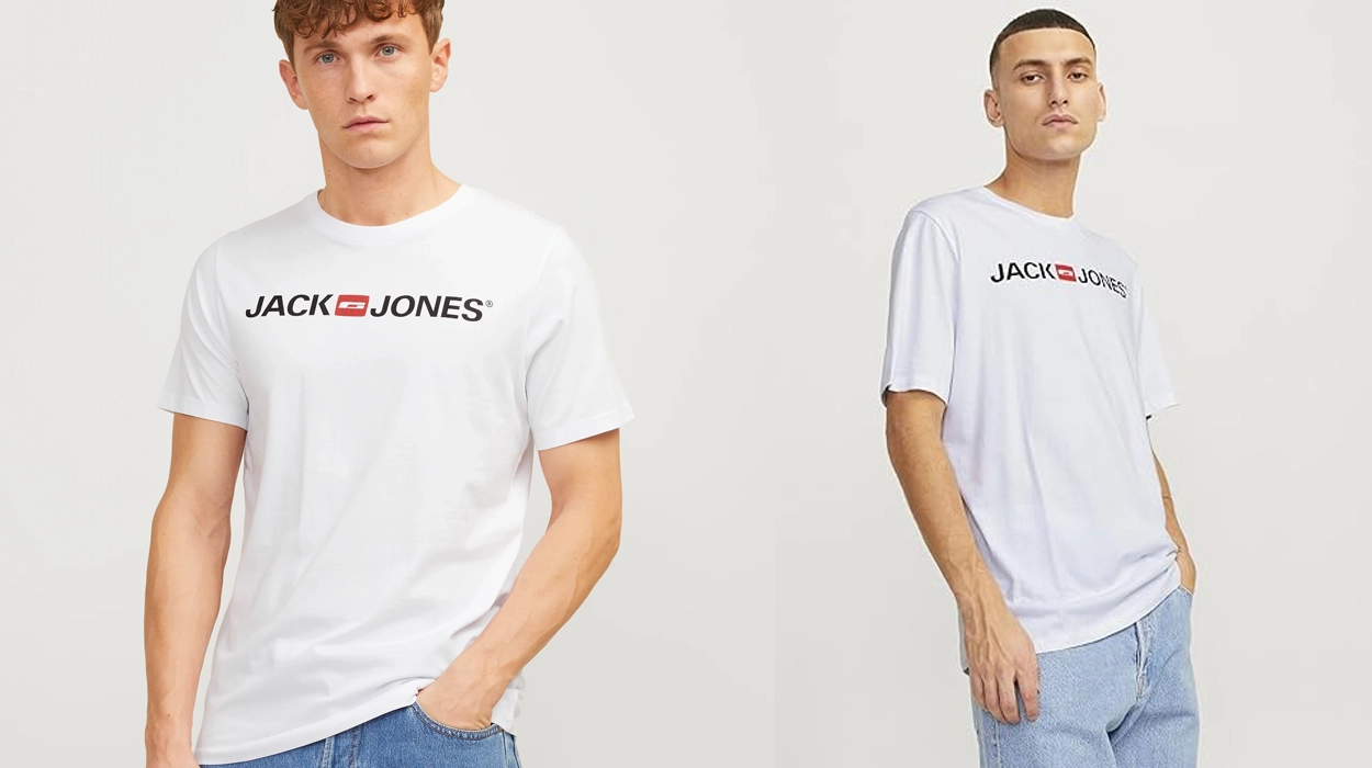 No vas a fallar comprando esta camiseta Jack & Jones en color blanco: tiene un precio de CARCAJADA