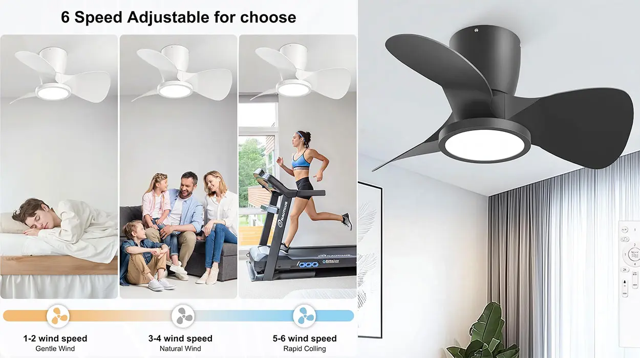 Chollo Ventilador de techo con luz Ateroll por sólo 64,96€ con envío gratis