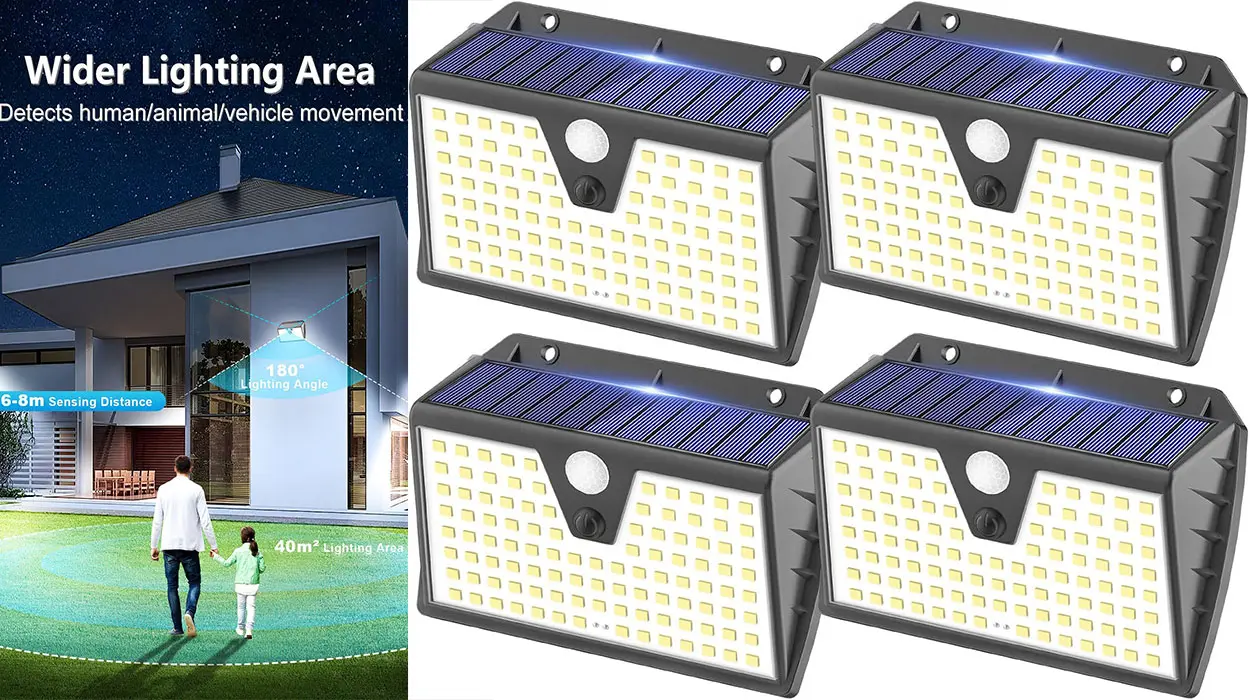Chollo Pack de 4 luces solares para exterior SEZAC por sólo 13,29€ (-34%)