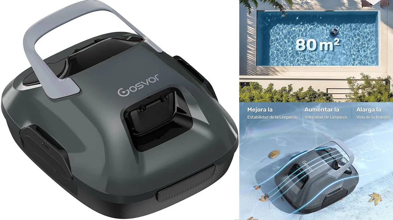 Chollo Limpiador automático de piscinas sin cable Gosvor por sólo 116€ con envío gratis (-16%)