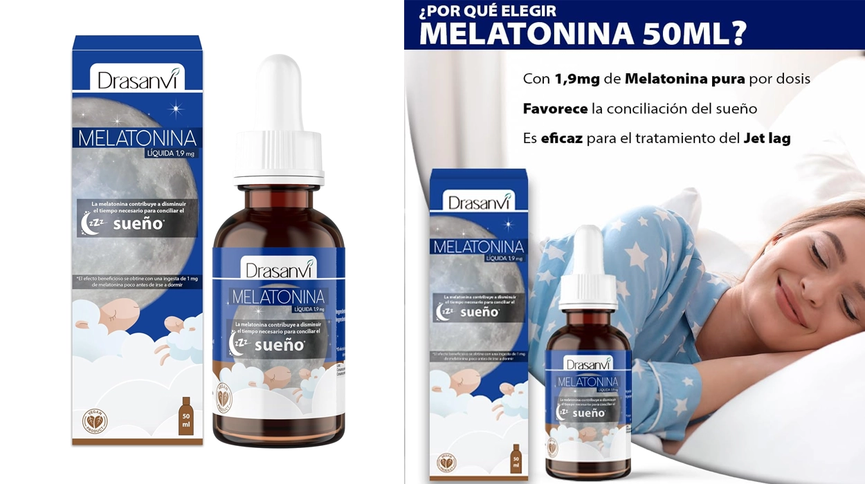 Chollo Melatonina pura 1,9 mg en gotas Drasanvi de 50 ml por sólo 5,79€