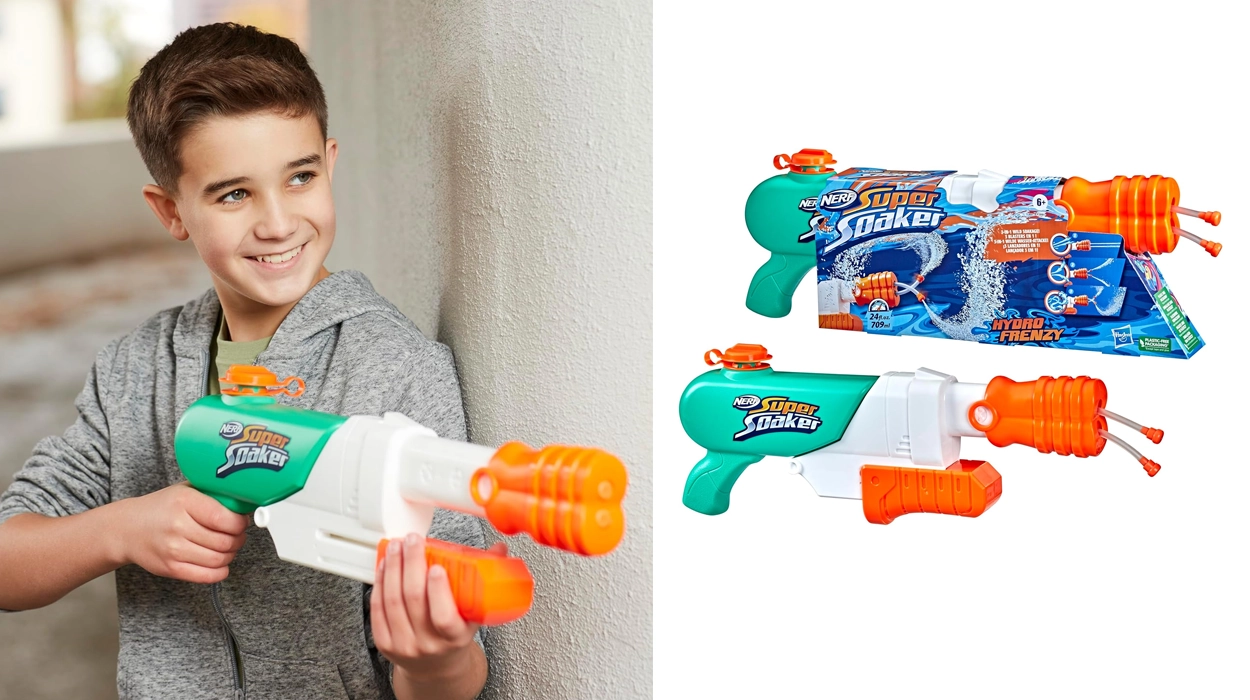 Chollo Pistola de agua Nerf Super Soaker Hydro Frenzy, la MÁS VENDIDA, por sólo 12€ (-43%)