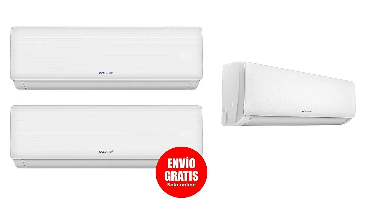 Ofertón en Bauhaus para que te lleves YA este pack de 2 aires acondicionados Ocelair con Wi-Fi a un precio congeladísimo