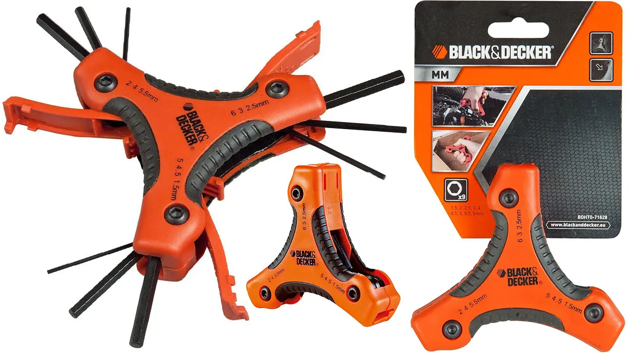 Chollo Juego de 9 llaves hexagonales Black & Decker BDHT0-71628 por sólo 5,95€ (-38%)