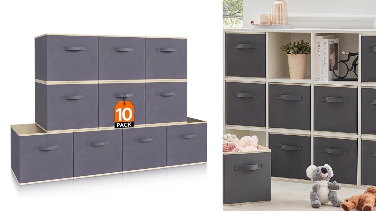 Chollo Pack x10 Cajas de almacenamiento Lifewit con tirador por sólo 17,99€ ¡1,80€ cada una!