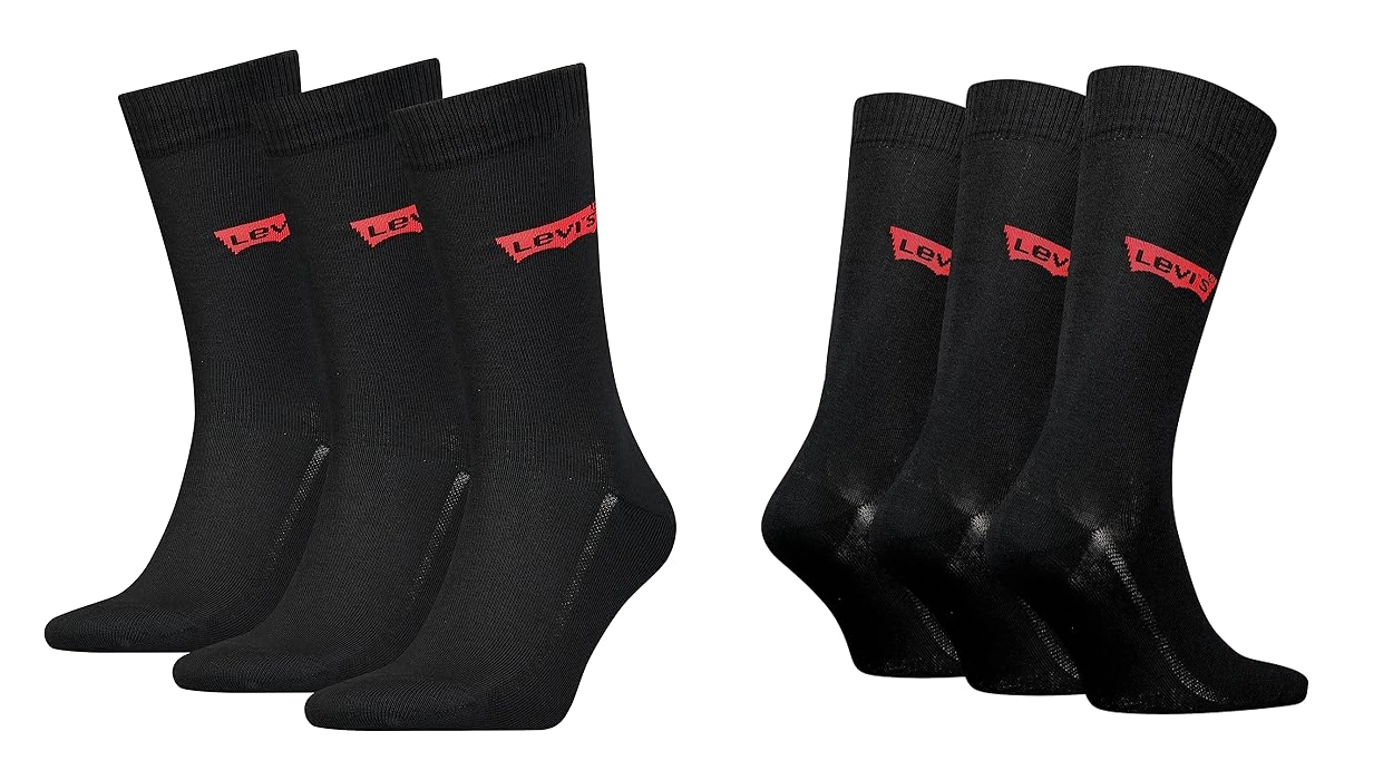 Chollo Pack de 3 pares de calcetines Levi’s Classic unisex por sólo 7,20€ (-40%)