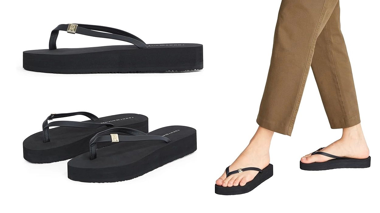 Chollo Chanclas Tommy Hilfiger Elevated Chic Beach para mujer por sólo 21,95€ (-51%)