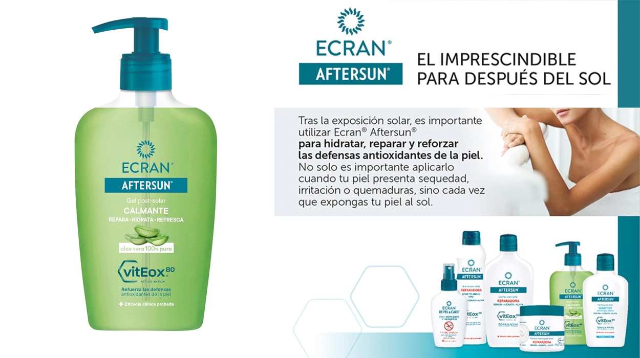 Chollo Gel post-solar Ecran Aftersun con Aloe Vera puro de 200 ml por sólo 6,17€ con cupón