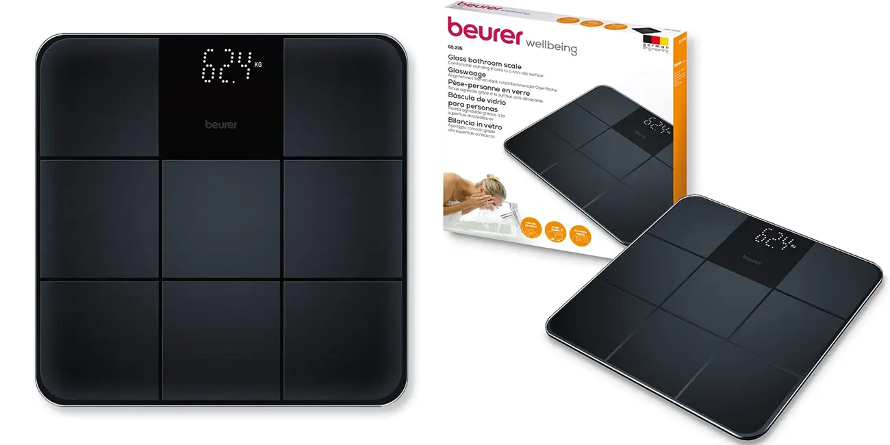Chollo Báscula personal Beurer GS 235 de vidrio por sólo 19,99€ (-42%)