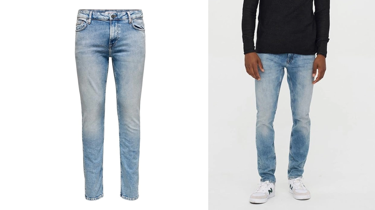 Chollo Vaqueros Only &Sons Loom Blue Jeans Slim para hombre por sólo 30,59€ con cupón y envío gratis (-38%)