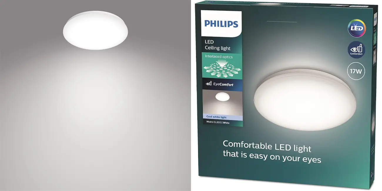 Chollo Plafón LED Philips de 17W y 1700 lúmenes por sólo 17,49€ (26% de descuento)