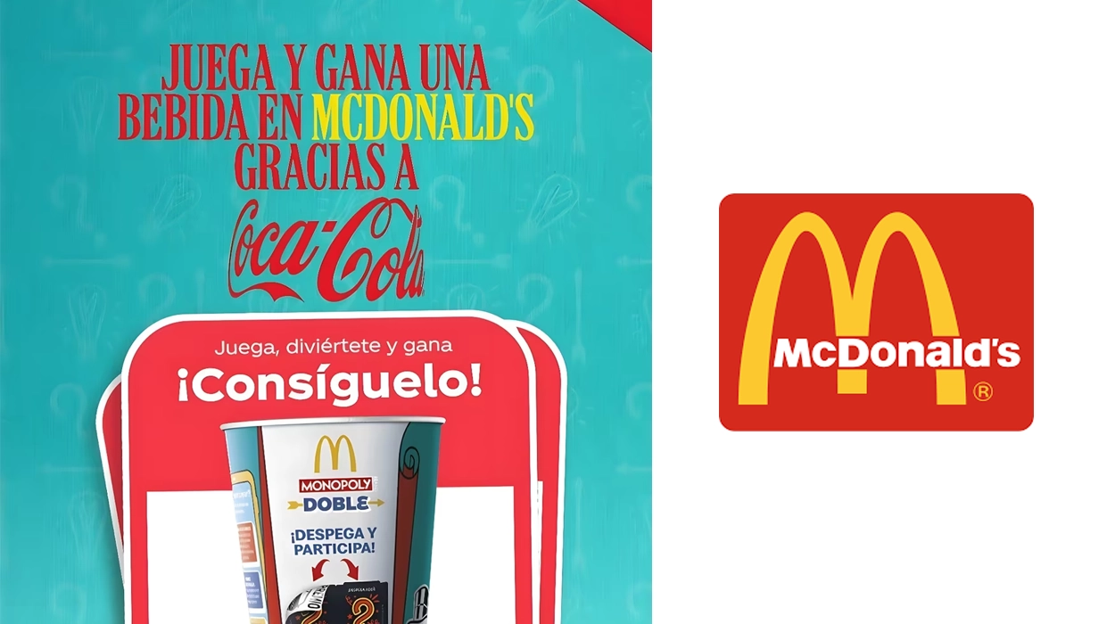 Refresco grande GRATIS en McDonald’s con la app de Coca-Cola