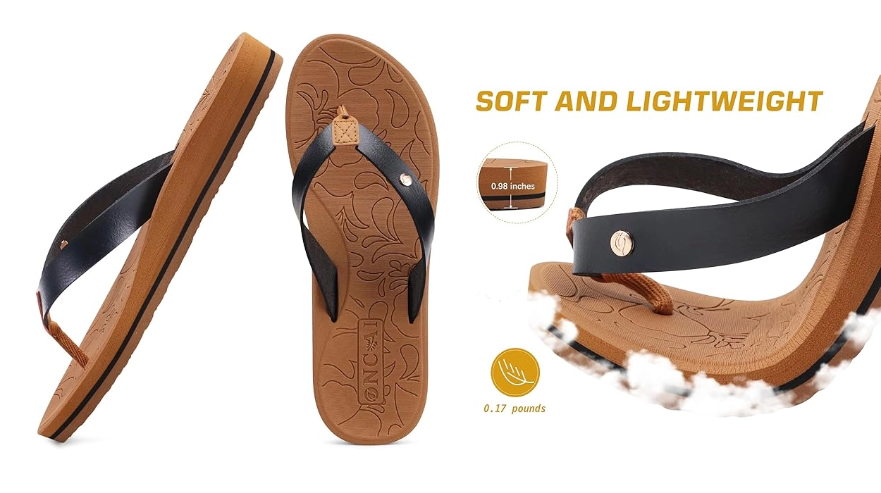 Consigue estas chanclas Oncai con soporte y plantilla suave a un precio de auténtica risa en varios colores