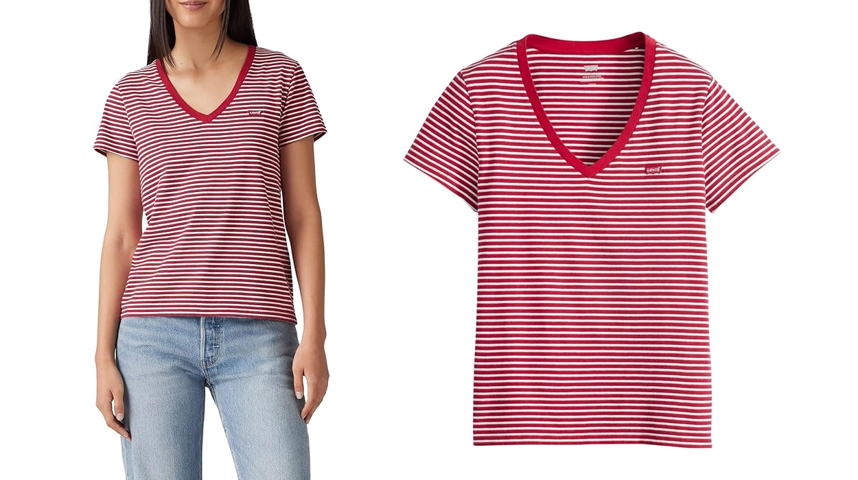 Chollo Camiseta Levi’s The Perfect V-Neck para mujer por sólo 15€ (-40%)