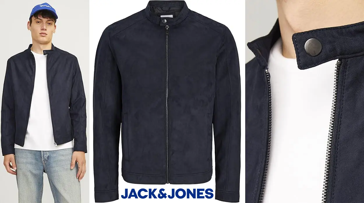 Chollo Chaqueta de ante sintético Jack & Jones para hombre por sólo 22,69€ (-55%)