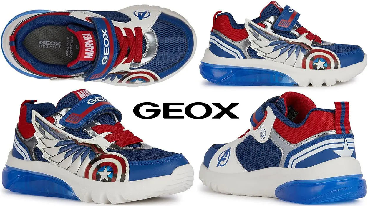 Chollo Zapatillas con luces Geox Ciberdron Falcon Avengers para niños por sólo 36,95€ con envío gratis (-51%)