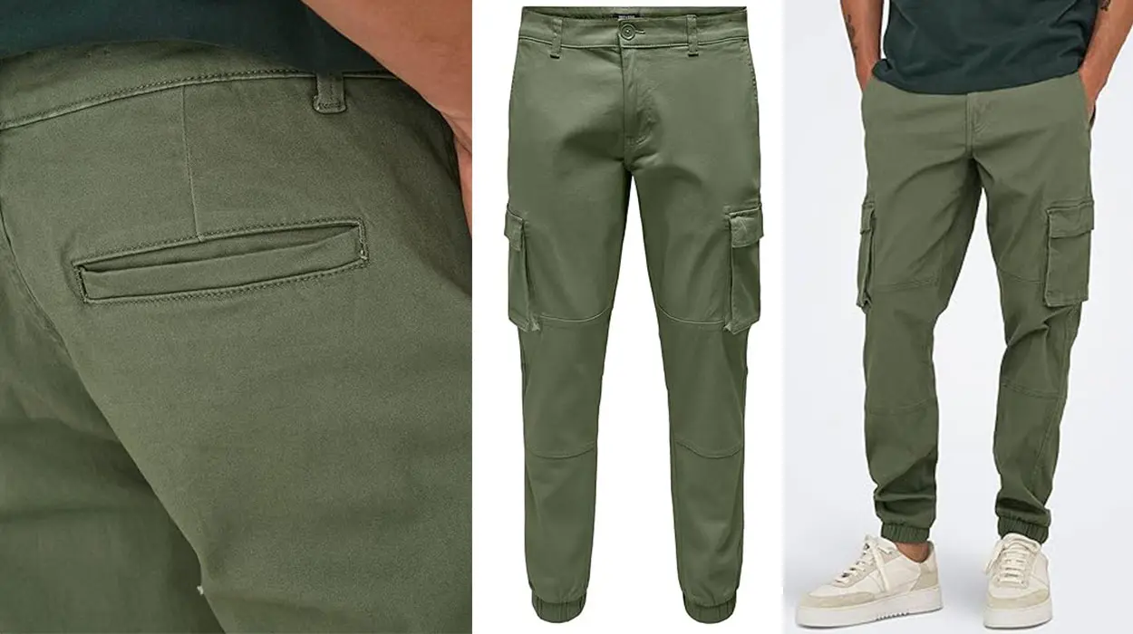 Chollo Pantalones cargo Only Onscam para hombre por sólo 19,99€ (-50%)