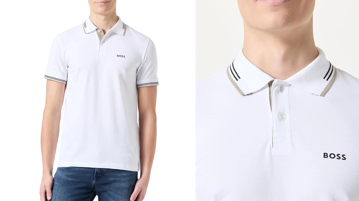 Chollo Polo Hugo Boss Paul en color blanco para hombre (tallas L y XL) por sólo 36,90€ con envío gratis (-29%)