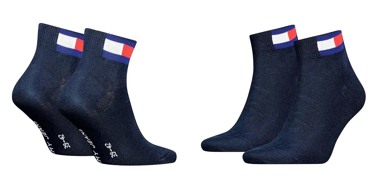 Chollo Pack de 2 pares de calcetines Tommy Hilfiger Quarter por sólo 8,99€ (-25%)