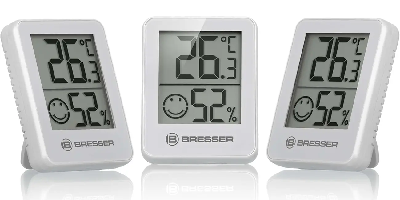 Chollo Pack 3x termómetro higrómetro Bresser por sólo 9,74€ (-68%)