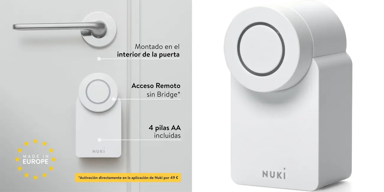Chollo Cerradura inteligente Nuki Smart Lock Go (2025) por sólo 109€ y envío gratis con cupón (-27%)