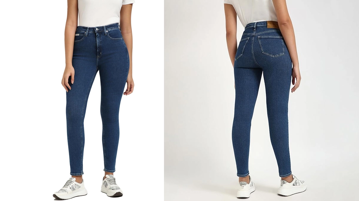Chollazo Vaqueros skinny Calvin Klein High Rise para mujer por sólo 22,91€ (-77%)