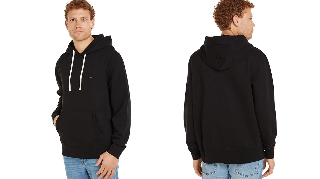 Chollo Sudadera Tommy Hilfiger Essential Fleece Hoodie para hombre por sólo 56,05€ con envío gratis (-44%)