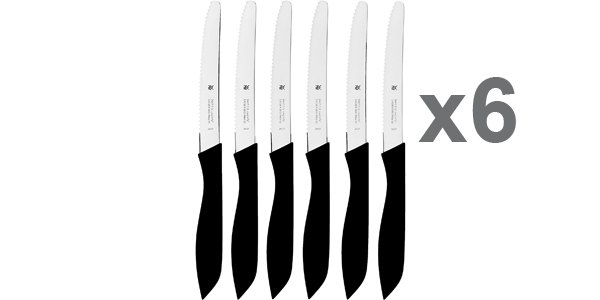 Chollo Juego de 6 cuchillos WMF Classic Line de hoja de acero especial con mango de plástico por sólo 17,99€ (-28%)
