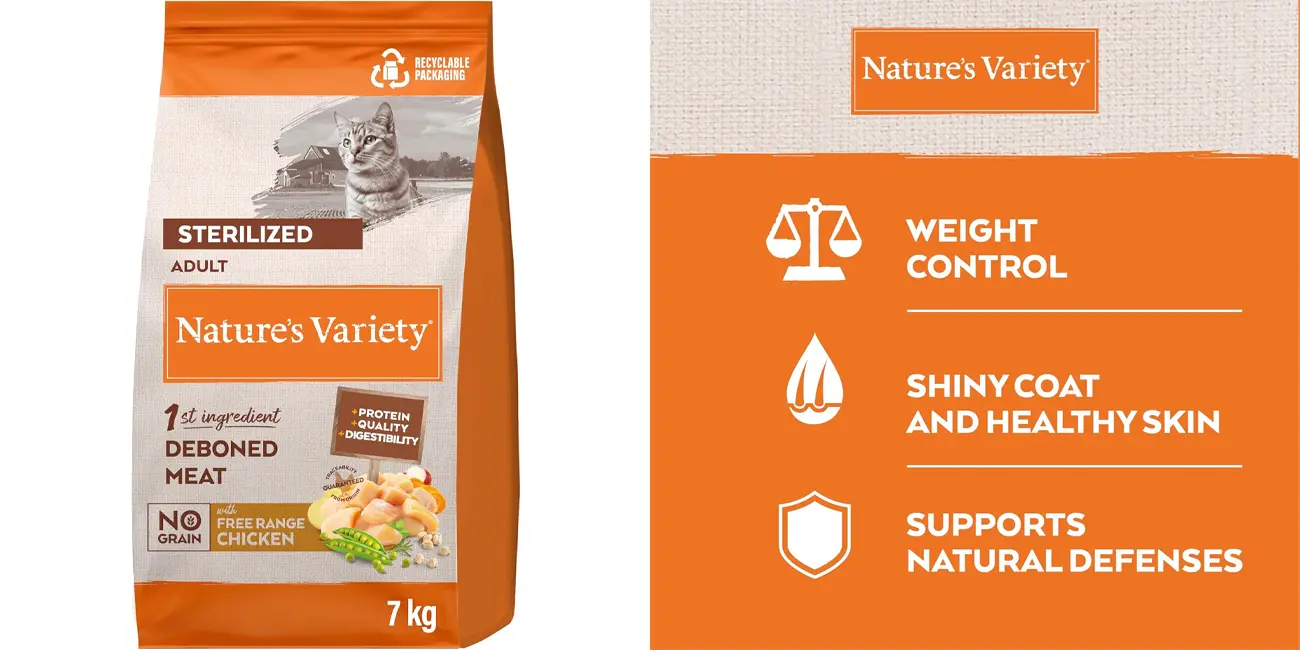 Chollo Pienso Nature’s Variety con pollo para gatos esterilizados por sólo 39,79€ con envío gratis (-28%)