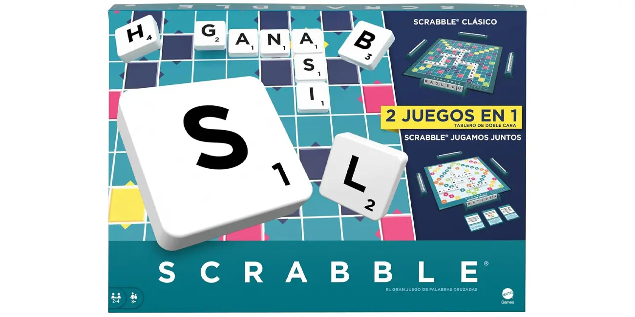 Chollo Juego Scrabble 2 Juegos en 1 de Mattel por sólo 17,99€ (-36%)