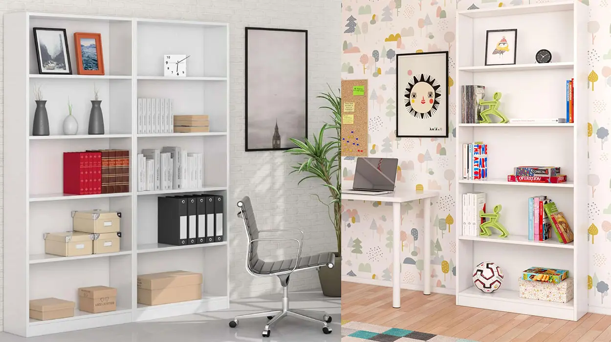 Chollo Estantería HabitDesign Stylus de 5 estantes por sólo 93,95€ con envío gratis (-35%)