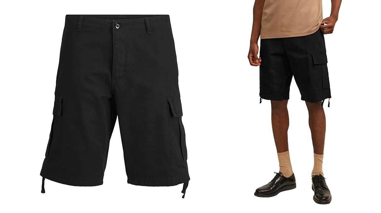 Estos pantalones cortos cargo de Jack & Jones están prácticamente regalados en tallas hasta la XXL