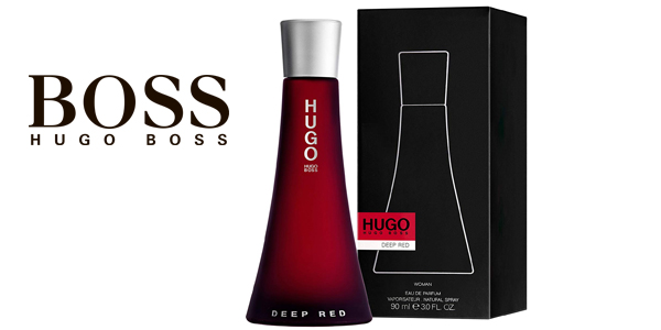 Chollazo Eau de parfum Hugo Boss Deep Red de 90 ml para mujer por sólo 28,45€ (-72%) ¡Brutal!